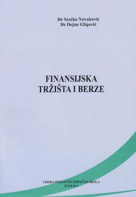 Naslovnica: Finansijska tržišta i berze