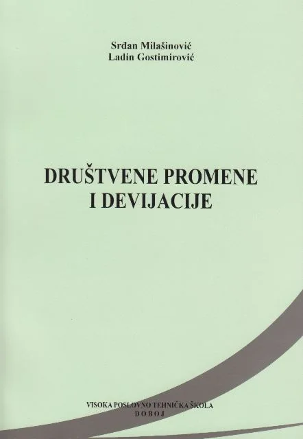 Naslovnica: Društvene promene i devijacije