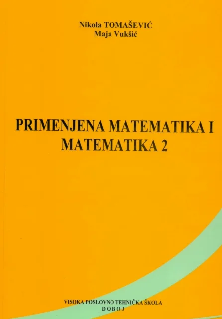 Naslovnica: Primenjena matematika i matematika 2