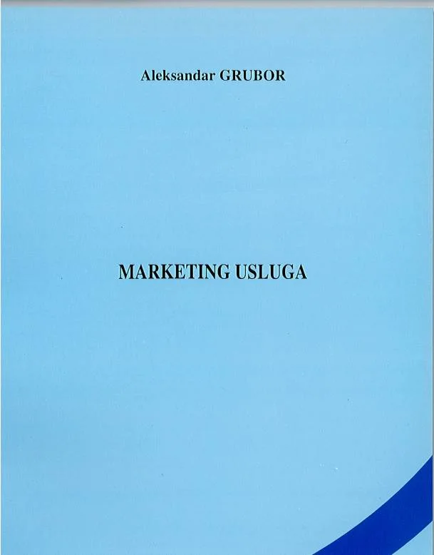 Naslovnica: Marketing usluga